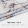 MitoVilla Modern Marble Abstract Extra Long Shower Curtain, 72"W x