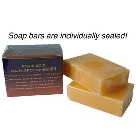 2-Pack Kojic Acid Soap Bars – Dark Spot Remover w/ Vitamin C, Retinol & Collagen