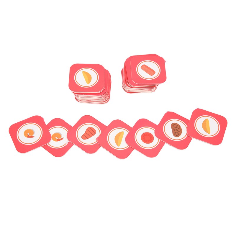Children Card Toys Food Puzzle Board Matching Game Toys Early