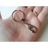 Double Keychain Set Bronze Infinity Love Symbol Keychain - You