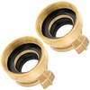 Poppstar 2X Brass Quick Connector 1 1/4 inch Internal Thread