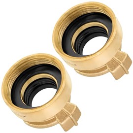 Poppstar 2X Brass Quick Connector 1 1/4 inch Internal Thread (Geka System Coupling 1 1/4 inch)