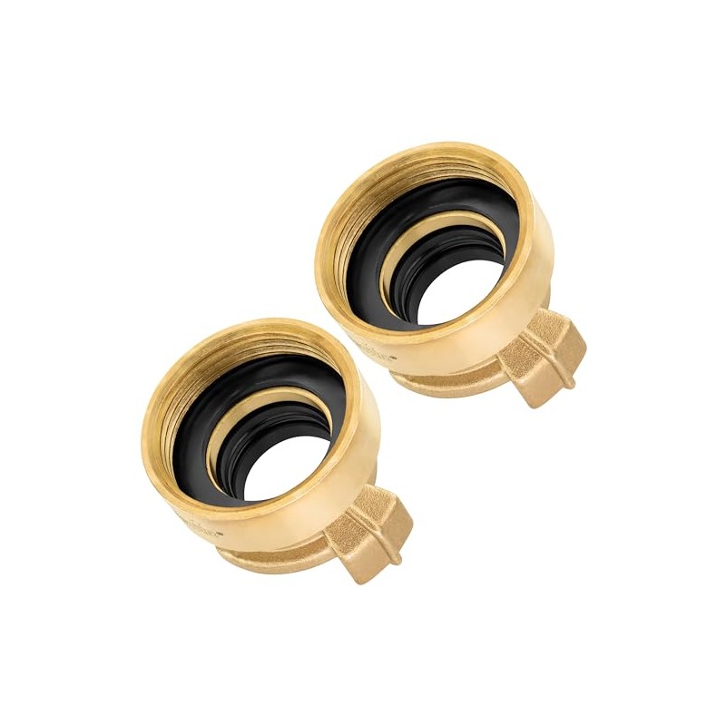 Poppstar 2X Brass Quick Connector 1 1/4 inch Internal Thread