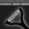 Starchef Y-Shape Peeler Slicer,Vegetable Fruit Peeler Slicer,One-Piece Design,Black/Green