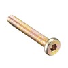 sourcing map M6x40mm Furniture Bolt Hex Socket Drive Round Head