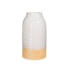 Sass & Belle Rustic White Half Glazed Vase