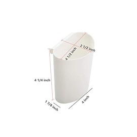Hanging Cup Holder Trolley Accessories Planters Hanging Flower Pots Space Saving Storage Bucket Pen Holder Makeup Pen Holder Office Kitchen Wall Organizer Decor (White)