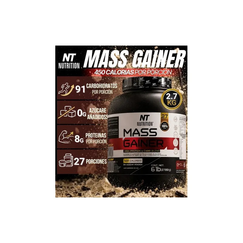 2 Mass Gainer Ganador De Masa Y Peso Y Creatina