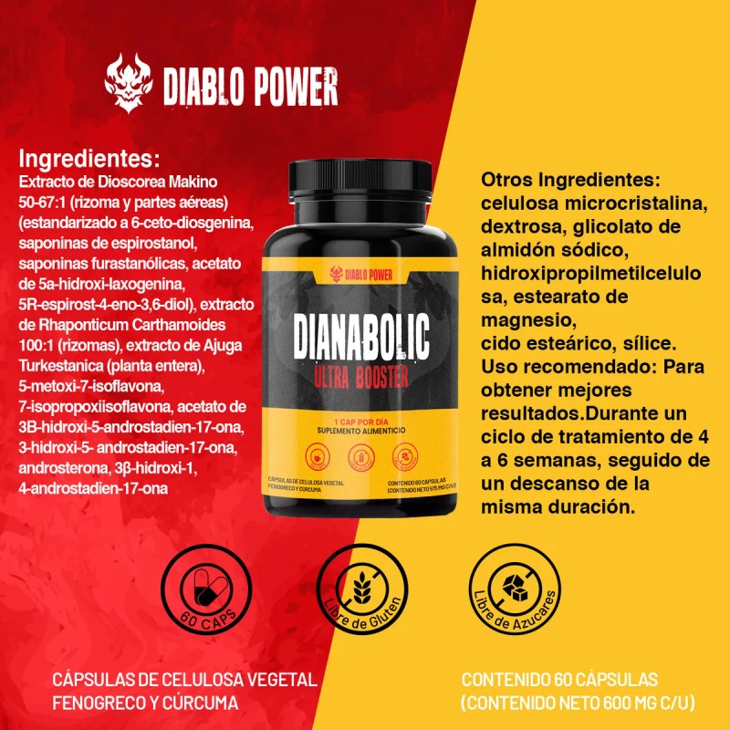 Diablo Power Dianabolic Ultra Booster 60 Cápsulas