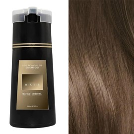 Hair Dye Shampoo,Hellbraun Haarfärbeshampoo für Graues Haar,Botanical Formulation No Hair Damage No Bleach,Sofort Haarfarben Shampoo für Männer und Frauen,Hair Dye Shampoo 2in1(Light brown)