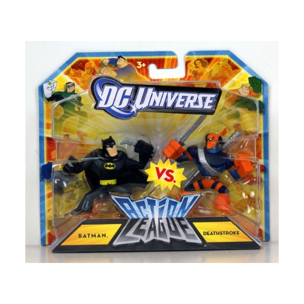 DC Universe 2.25 inch Mini Action League 2-Pack - Batman vs. Deathstroke by DC Comics