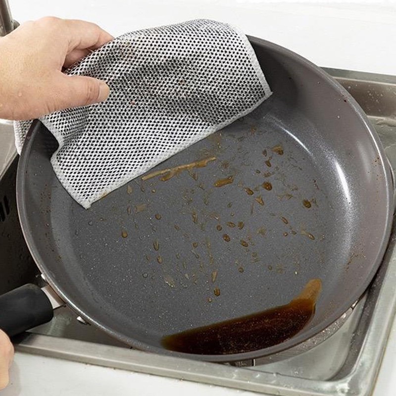 10 Pcs Wire Cleaning Cloths - Multifunctional Non-scratch Wire Dishcloths,