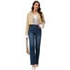 AMPOSH Women’s High-Rise Straight Leg Jeans - Comfortable Stretch Denim