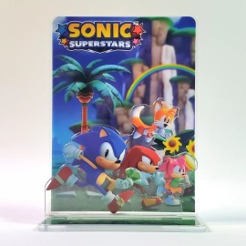 SEGA SONIC SUPERSTARS ⭐️ GameStop Exclusive [PROMO ITEM] Acrylic Stand-Up Display 3PC