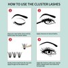 FADVAN False Eyelashes Clusters Pack of 280 50D Mix 9-16