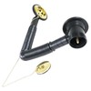 SPARES2GO Bath Combination Waste Plug and Chain Luxury Gold Brass