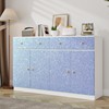 Mangoloo Dreamy Blue Glitter Wallpaper Textured Peel and Stick Wallpaper