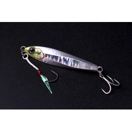 Jackall Metal Jig, Big Backer Jig, 2.7 inches (68 mm), 1.4 oz (40 g), Sardine Globerry/Border Hollow