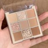 GHFCZOO 9-Color Neutral Nude Eye Shadow Palette - Highly Pigmented,