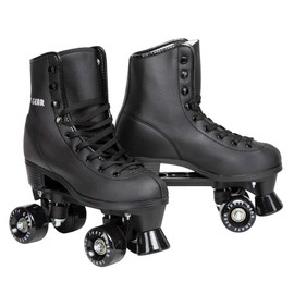 Fantastic Skates with Retro Quad Design (Soft Black, Women's 9 / Men's 8)