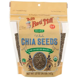 Bobs Red Mill Organic Chia Seeds, 12 Ounce (Pack of 5)