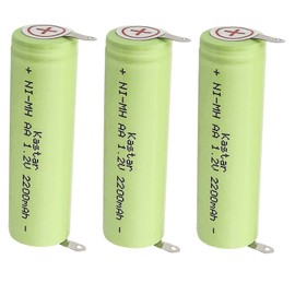 Kastar 3-Pack 1.2V 2200MAh Ni-MH Battery Compatible with WS400 WS600 PQ212 PQ222 RQ320 YS502 Remington Groomer/Trimmer F-4790 F-5790 F-7790 MS-280 MS-290 MS-5100 MS-5200 MS-5500 MS-5700