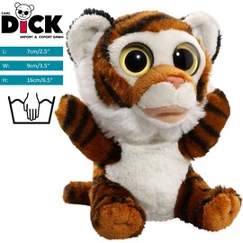 Carl Dick Tiger brown 5.5 inches, 16cm, Plush Toy, Soft Toy 2657