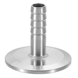 PATIKIL 1.5in Tri Clamps to 1/2in Hose Barbed Adapter, 1pcs Sanitary Tri Clamps Hose Barb Fitting 304 Stainless Steel Pipe for Brewery Winery Food Processing Equipment