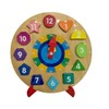 Wooden Clock for Children Wooden Puzzle Clock Game Montessori Wooden