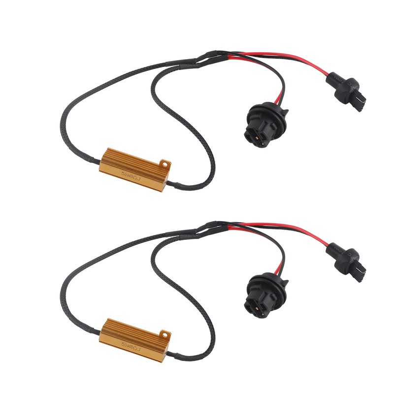 7440 T20 50W8RJ Hyper Flash Fix Error Free Wiring Adapters