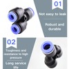 ANGEEK 10 pieces 10-6 mm 3-way Y-connector with variable diameter,