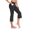 MOVE BEYOND Buttery Soft Women's Bootcut Yoga Capris with 4