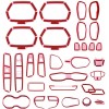Yoursme 31PCS Car Interior Accessories Cover Trim Kit Pink for