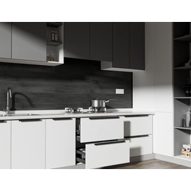 SINGULARWOOD Vinyl Wall Planks,Self-Adhesive Vinyl Panels for Walls,Peel and Stick Easy Installation (12 pcs/18 Sq Ft/Box),Ebony-Black