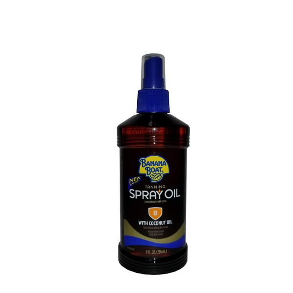 Banana Boat Spf#08 Spray Oil Pump 8 Ounce Water Resistant (235ml) (2 Pack)