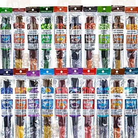 Aroma Fusion AromaBlu 11 inch Handmade Incense 10-Pack Assorted Scents (10-Sticks Per Pack)