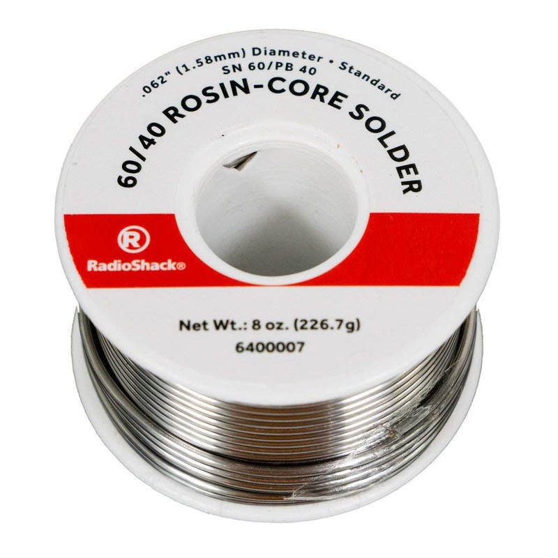 RadioShack SnPb 60/40 Rosin-Core Solder, 0.062" Diameter - 8.0 oz.