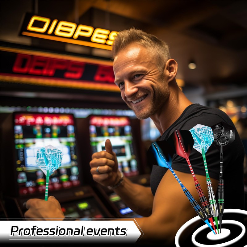 CyeeLife Darts with Plastic Tip, 12 Pieces Soft Darts Set