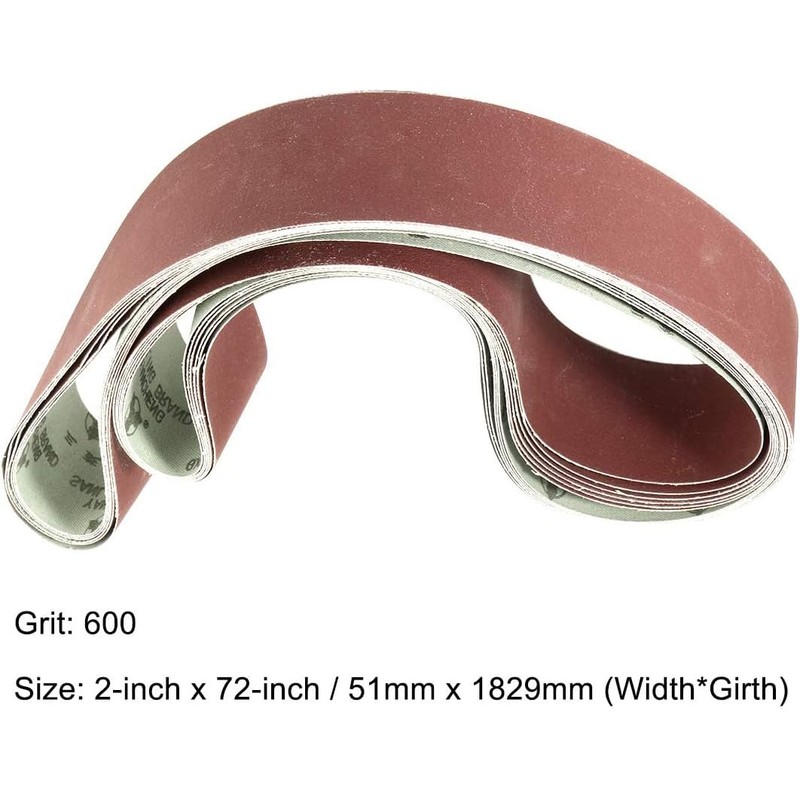 MACHSWON 2 x 72 Inch Sandpaper Belt Aluminum Oxide Sanding