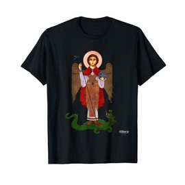Saint Michael the Archangel - Classic Coptic Iconography T-Shirt