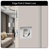 Pocket Door Lock with Edge Pull,Privacy Door Hardware Suitable for