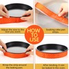 UpTuoLi Cotton Baking Pan Strips, 2-Piece Set, Red, 6-Inch, 8-Inch,