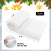 YEXEXINM 3 Pack 3 x 8 Ft Christmas Snow Blankets,