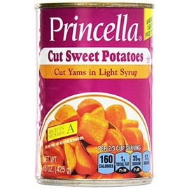 Princella Cut Yams in Extra Light Syrup, 15 oz