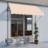 VINGLI Manual Retractable Awnings for Patio, 78"x118" Patio Awning Window