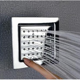 Cascada Modern Solid Structure 34-Nozzle 4 Inch Brass Body Spray Shower Jet | Wall Mounted Massage Body Spray Shower Jet (Polished Chrome)