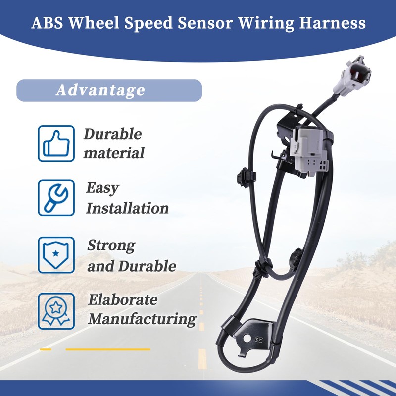 Getfarway ABS Wheel Speed Sensor Wiring Harness 89516-0C030 Compatible with