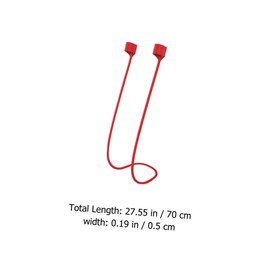 LABRIMP 4Pcs Earphone Strap Magnetic Lost Rope Protector for Lightweight and Portable Neck Cord for Sports and Travel