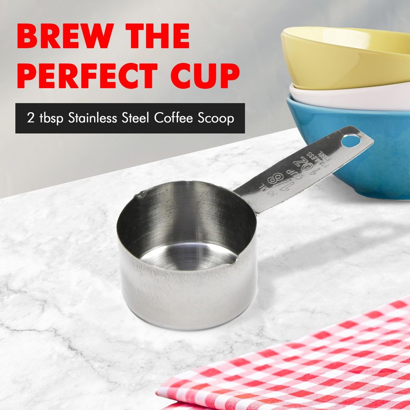Chef Craft Select Coffee Measurer, 4 inch 2 tbsp, Stainless