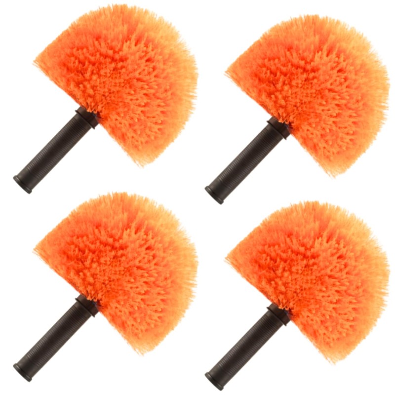 4 Pack Screw on Webster Cobweb Duster Head for Pole,Spider